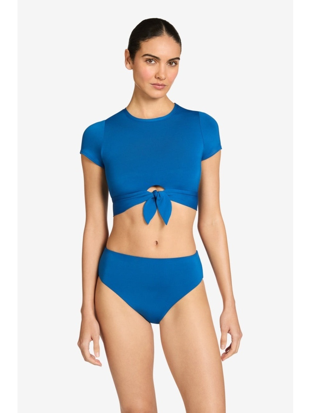 Robin Piccone AVA RP BIKINI TEE and HIGH WAIST BIKINI BOTTOM - SET - Picture 2 of 8